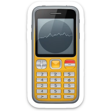 telefóno movil viejo sin emoji simple minimalista sticker