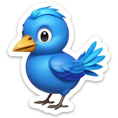 
3D emoji of a small bird, in Apple Memoji style. Soft studio lighting, glossy finish, black background, minimalistic and centered composition.
 sticker