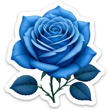 Rosa azul sticker