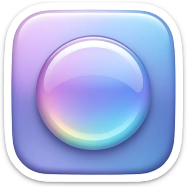 Iridescent pastel indigo formal elegant sophisticated cultured neat pretty beautiful nifty app icon sticker