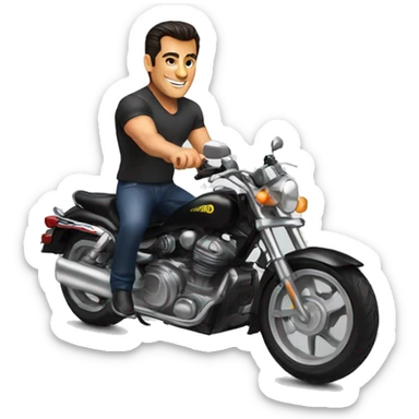 Salman Khan in a bike sticker