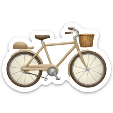 Beige bike sticker