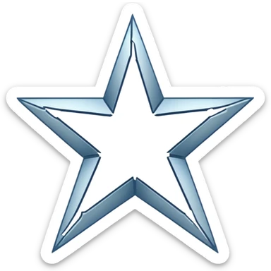 Generate me like a broken star in half or maybe three pieces but so people still can see it’s a star lie make it white outline and empty inside and same thing with a star make two emojisi meant a broken star and white out lune sticker