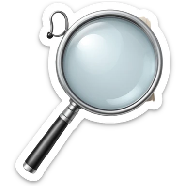 a magnifying glass over a contract sticker