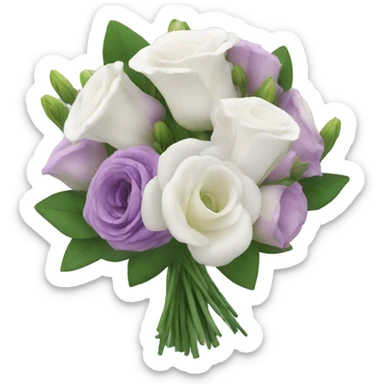 Lisianthus bouquet sticker