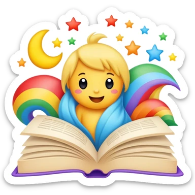 a storybook for kid sticker