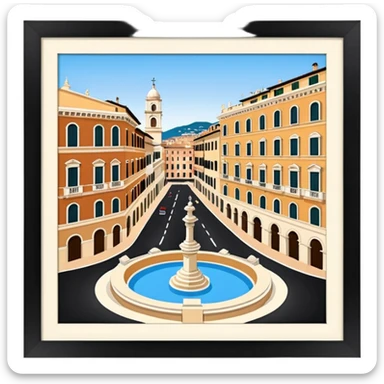 piazza di spagna view from up above
no square style no frame png style 
no squared only building 4k detailed image sticker