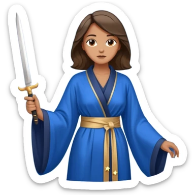 An upright Europe (a tall woman), wearing a blue, flowing robe with stars on the hem, and behind her stands Chancellor Merz, holding a knife toward her back 
you forgot chanccellor merz behind her sticker