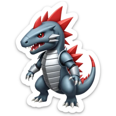 Tyrunt-Aggron-Axew-fusion sticker