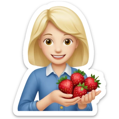 strawberries hold mick sticker