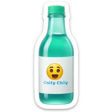 bottle of gel chilly sticker