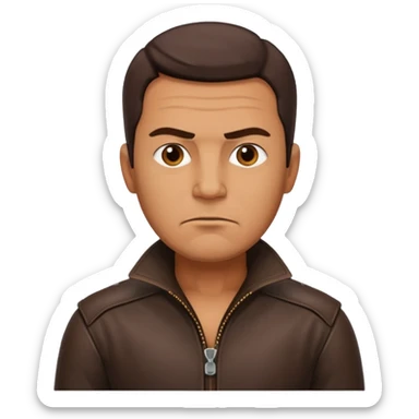 1619 marinero de cuero entero de edad 40 años sticker