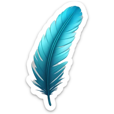 	2.	Feather on a Stretchy Band: A light feather attached to a stretchy band (spandex) symbolizing how soft yet flexible the fabric is. sticker