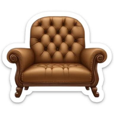 un canape Cuir Center avec Bonne Année assis dessus sticker