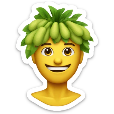 fruit man sticker