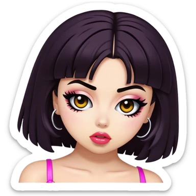 Charli xcx brat style sticker