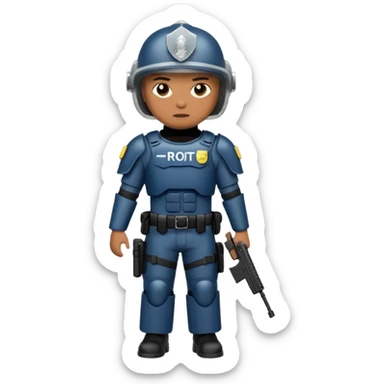 riot police sticker