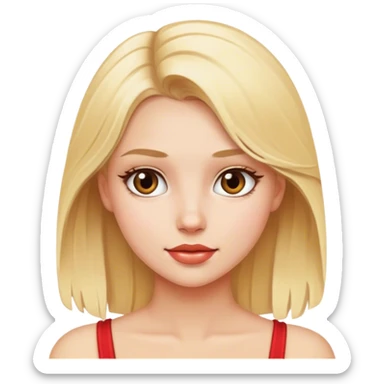 Chica rubia muy linda  sticker