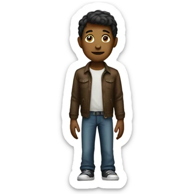 s li m boy standing sticker