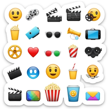 Movies scenes sticker