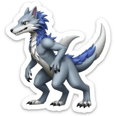 Grem2-Gremz-Sergal-fusion, full body  sticker