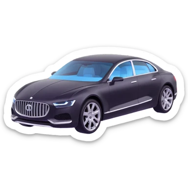 luxury car with a transparent protective film being applied, part of the film floating above or halfway on the car, elegant and premium look sticker