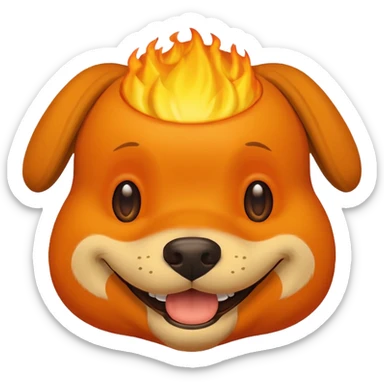 this is fine meme character sticker