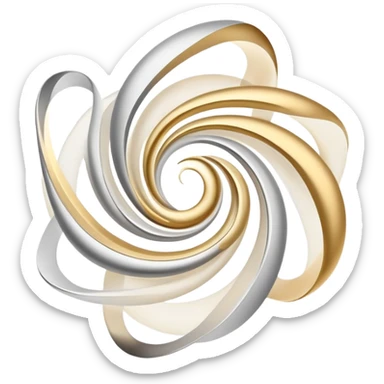 Ethereal floating abstract shapes with masculine energy aura, flowing movement, personal evolution symbol, minimal radiant forms sticker