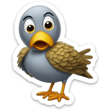 GOOBERS THE BIRD COMMITTING TAX FRAUD sticker