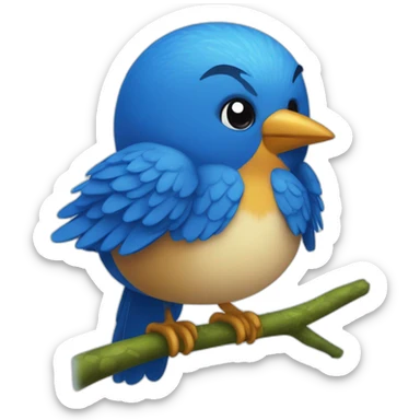 RIO BLUE BIRD sticker