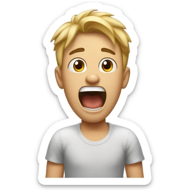 A bro saying “no way” sticker