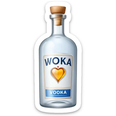 vodka bottle sticker