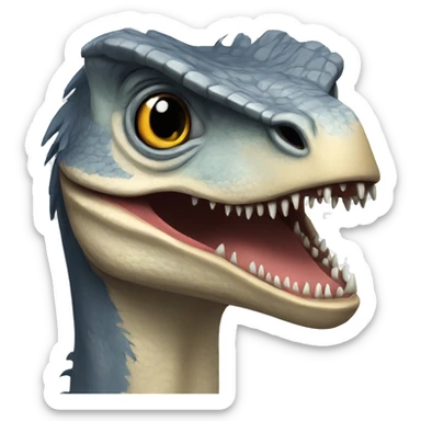 A velociraptor sticker
