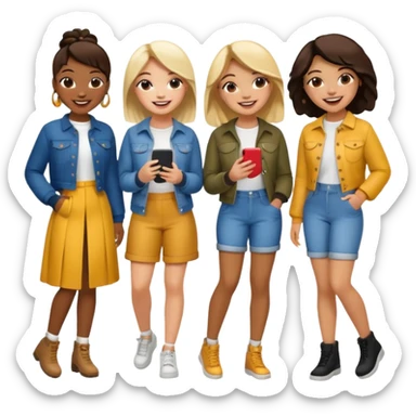 Popular girls sticker