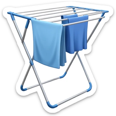 laundry drying rack sticker