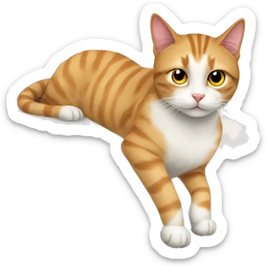 Cat at home slee sticker