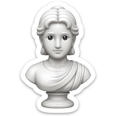 a marble statue sticker