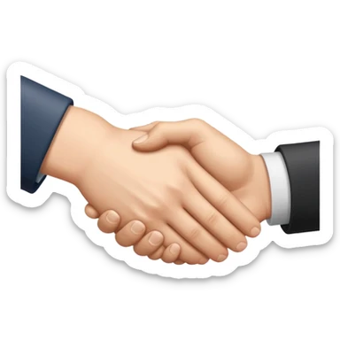 handshake representing understanding sticker