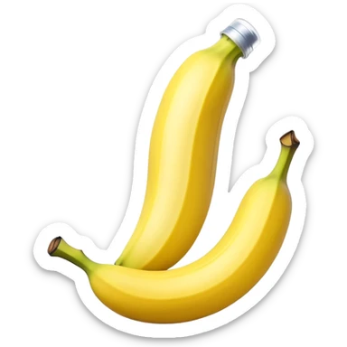 Ethereal glowing banana with celestial protein shake bottle emitting sparkles and magical floating sunflower seeds with starry aura sticker