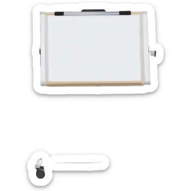 whiteboard on stand with wheels sticker