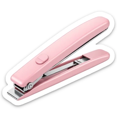 Minimalist kawaii nail tools, each tool alone, simple and clean design, pastel colors, delicate and charming, high-resolution, single subject only sticker
