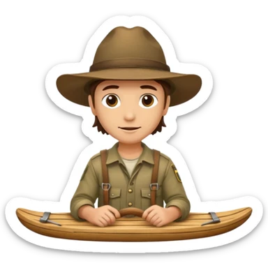 ranger on a raft sticker