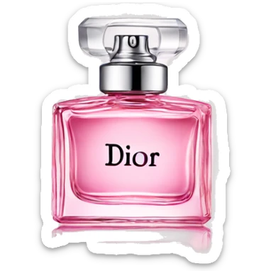 dior perfume pink sticker