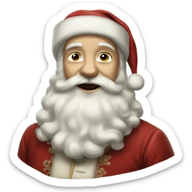 Realistic Victorian Christmas santa  sticker