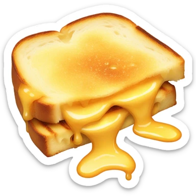 Grilled cheese crying sticker