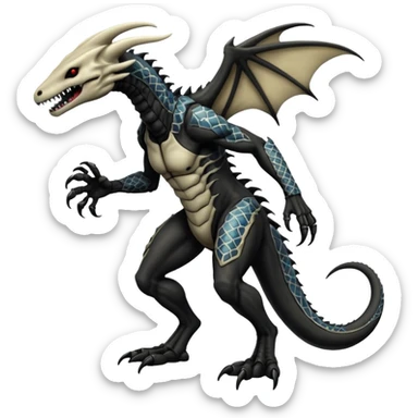  Venom-Marowak-Salandit-Xenomorph-hybrid-fantasy-creature (full body) with patterns sticker