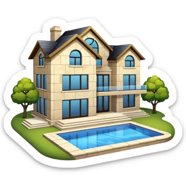 casa lujosa y bonita sticker