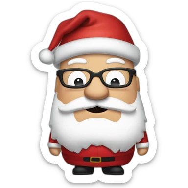 peter griffin dressed as santa claus sticker