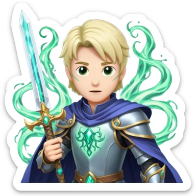 mystic knight with eldricth powers sticker