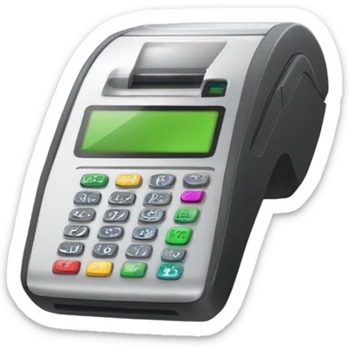 Debit card pos terminal mobil sticker